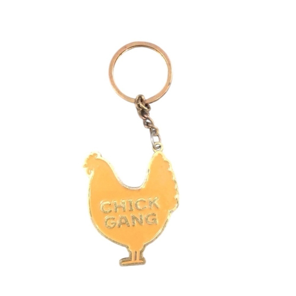 Chick gang chicken keychain